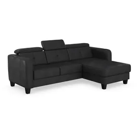 sit&more Ecksofa SIT & MORE "Belluci L-Form", grau (anthrazit), B:247cm H:85cm T:170cm, Sofas, Ecksofa, inklusive Federkern, wahlweise mit Bettfunktion und Bettkasten