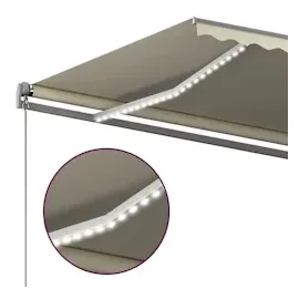 vidaXL Markise 400 x 300 cm creme