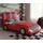 MCW Kinderbett E14 Auto 100 x 190 cm Holz Kunstleder schwarz-rot