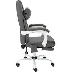 vidaXL Massage-Bürostuhl Grau Kunstleder