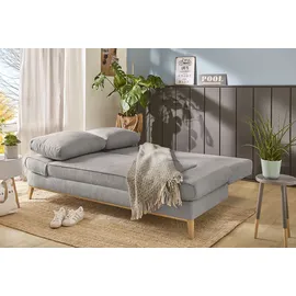 Jockenhöfer Schlafsofa Polyester 2-Sitzer Grau