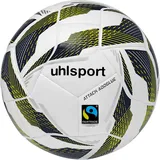 Uhlsport Attack Addglue For The Planet Fußball Trainingsball weiß/marine/fluo gelb 4
