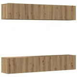 vidaXL TV-Wandschränke 4 Stk. 3360 cm Braun Holz