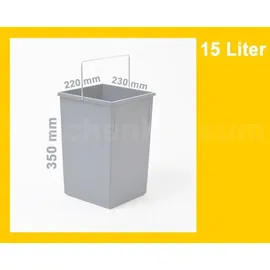 HAILO Inneneimer 15 l Dunkelgrau