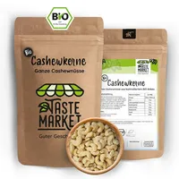 100 g | BIO Cashewkerne | naturbelassen | ganze Cashew-Nüsse | unbehandelt