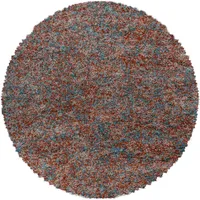 Ayyildiz Hochflorteppich Enjoy 4500 Terrakotta Ø 80 cm