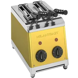 MilanToast - Toaster 2 Zangen GOLD 220-240 V 50/60 Hz 1,37 kW