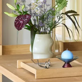 Hübsch Lote Vase, 20 cm, sandfarben