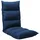 vidaXL Bodenstuhl Faltbar Schlafsessel Sessel Sofastuhl Lounge Bodensessel Liege Bodenkissen Sitzkissen mit Rückenlehne Blau Stoff