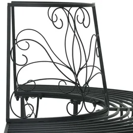 vidaXL Baumbank 160 x 80 x 89 cm Schwarz