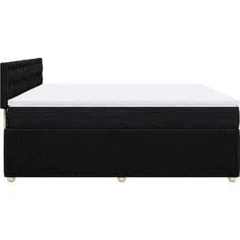 vidaXL Boxspringbett 180 x 200 cm Schwarz