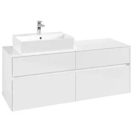 Villeroy & Boch Waschtischunterschrank 4 Auszüge 140 x 54,8 x 50 cm Weiß