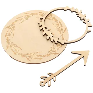 SHINEOFI Meilensteinkarten Beige für Neugeborene mit Natürlichem Design und Glatter Oberfläche zum Ankündigen der Geburt für Babyfotos