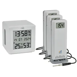 TFA WLAN Gateway Starter-Set ID-01 mit 3 Sendern ID-A3, 35.8104.02, weiß