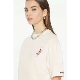 Harlem Soul HARLEM SOUL, Damen, Gr. XXL, beige (nature), Single Jersey, Material: 100% Baumwolle, bedruckt, regular fit normal, Rundhals, eingesetzt gerader Abschluss, Shirts Rundhalsshirt, aus Baumwolle