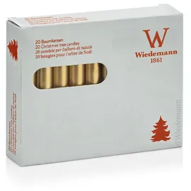 Wiedemann Kerzen Stumpenkerze 9,6 cm gold 20 St.