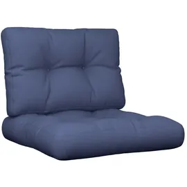 vidaXL Palettenkissen 2 St. 60 x 40 x 20 cm blau