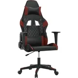 vidaXL 345518 Gaming Chair mit Massagefunktion schwarz/weinrot
