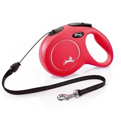 FLEXI Leine New Classic M Schnur 8 m Rot Bis zu 20 kg