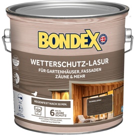 Bondex Wetterschutz-Lasur Dunkelgrau 2,5 L