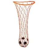 Sport-Thieme Balltragenetz mit Ring | Für 20 Bälle Größe 5 oder 12 Gymnastikbälle | Einfache Ballaufnahme | Weiß | Stabiles Polyethylen Netz mit Metallring