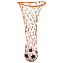 Sport-Thieme Balltragenetz mit Ring | Für 20 Bälle Größe 5 oder 12 Gymnastikbälle | Einfache Ballaufnahme | Weiß | Stabiles Polyethylen Netz mit Metallring