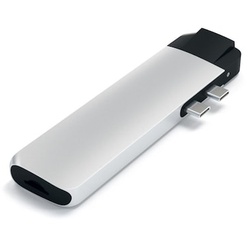 Satechi USB-C Pro Hub Multi-Port Adapter 4K HDMI & Ethernet Silber