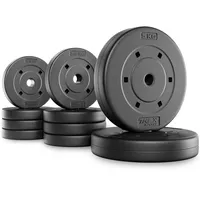 Trex sport Hantelscheiben Set 20 kg Kunststoff Gewichte 25