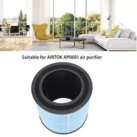 FTVOGUE Luftreinigerfilter, Mehrschichtiger hocheffizienter Partikelluftfilter aus Nylon für AIRTOK AP0601, Ersatzzubehör