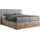 MKS Boxspringbett 160 x 200 cm H3 Hellgrau