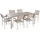 Beliani Grosseto Set 6-tlg. Grau/Beige