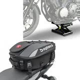 Set: Motorrad Hebebühne Midlift M bis 500 kg sw ConStands mit Hecktasche X30 erweiterbar 20-30Ltr sw