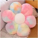 LANFIRE Kissen mit Blumen Bodenkissen Sitzkissen im Innenhof Dekokissen aus Plüsch Sitzkissen (65CM, Farbe)
