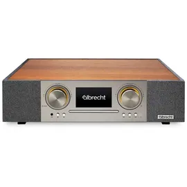 Albrecht DR 1000 All-in-One Soundsystem braun/silber