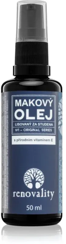 Renovality Original Series Poppy seed oil with natural vitamin E Hautöl für alle Hauttypen 50 ml