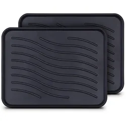 Bestlivings Schuhabtropfschale ( 2er Pack ) Schuhwanne mit hohem Rand ( 38 x 38 x 2,5cm ) - Aptropfunterlage, Schuhmatte für Haus und Garten - Wasserdicht