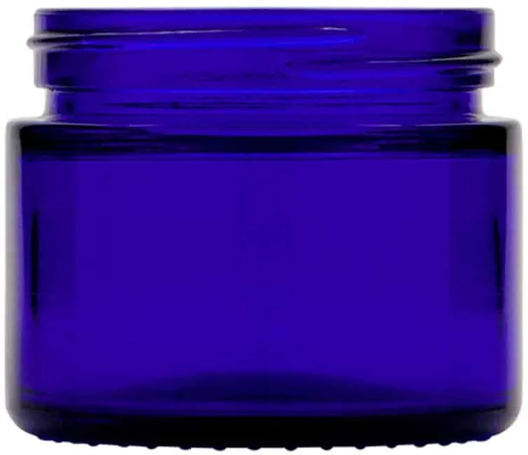 50 ml Contenitore cosmetico 'Blue Edition', vetro, blu reale, imboccatura: a vit...