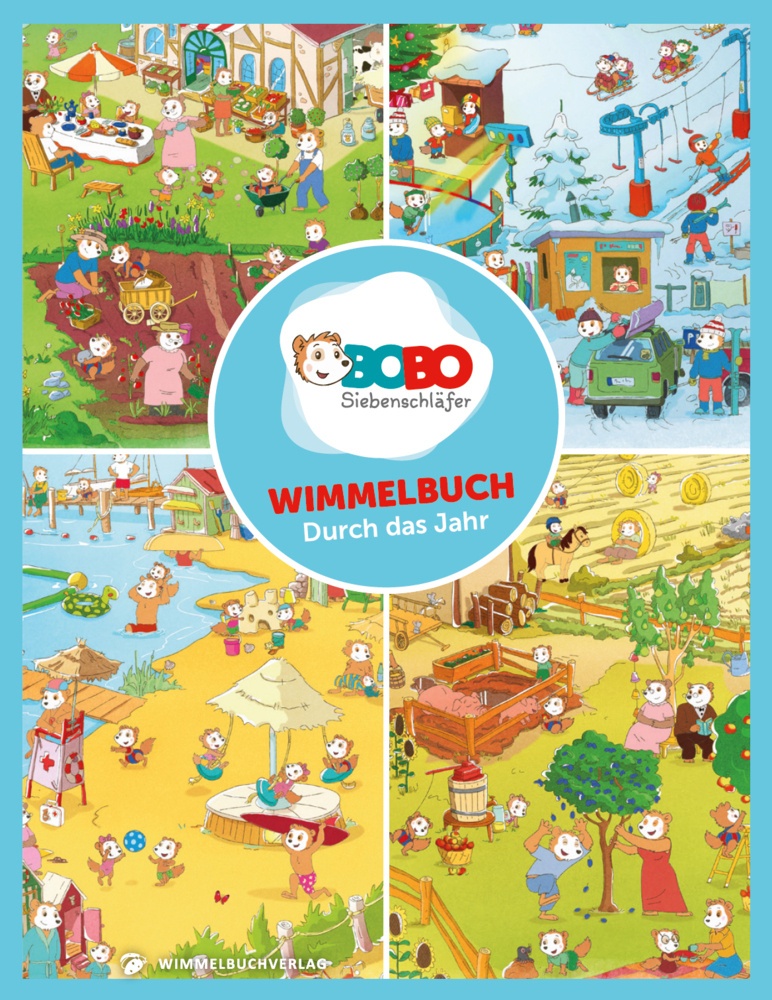 Bobo Siebenschläfer Wimmelbuch - Durch Das Jahr Mit Bobo Siebenschläfer - Animation JEP-  Pappband