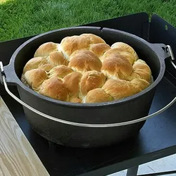 Camp Chef Classic Dutch Oven Topf 14` (35cm) - Feuertopf Gusseisen - mit Füßen