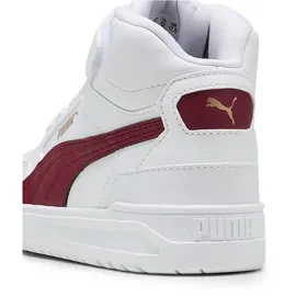 Puma Shuffle Downtown Mid AC+ PS Sneaker White-Team regal red/PUMA gold