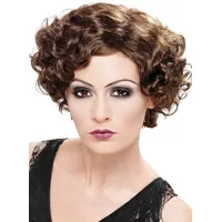 Smiffys 20er Jahre Flapper Perücke Damen braun