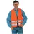 wica Tex WICATEX Warnweste, BW-MG, Einheitgröße, orange