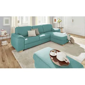 Smart Ecksofa Valencia ¦ türkis/petrol ¦ Maße (cm): B: H: 90 T: 173.0