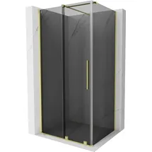Mexen Velar Duschkabine mit Schiebetür 120 x 90 cm Graphit/Gold 871-120-090-41-55