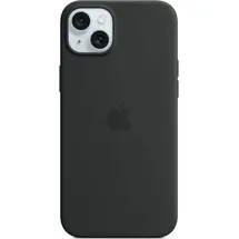 Apple iPhone 15 Plus Silikon Case mit MagSafe schwarz