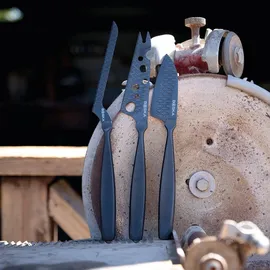 Boska Käsemesser-Set Monaco+ / drei Käsemesser/stilvolles Design/Edelstahl/Schwarz / 280 x 250 x 10 mm