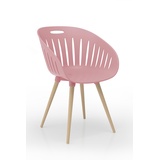 TOPSTAR T2023 OUTDOOR (2er-Set) Buche - Eiche gebeizt / Schale rose