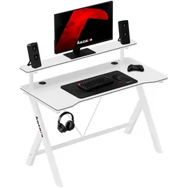 huzaro Gaming-Tisch 120 x 60 cm Weiß