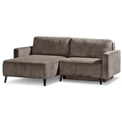 Ecksofa Hagen Cord Braun