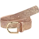 LASCANA Damengürtel Lederimitat roségold 90